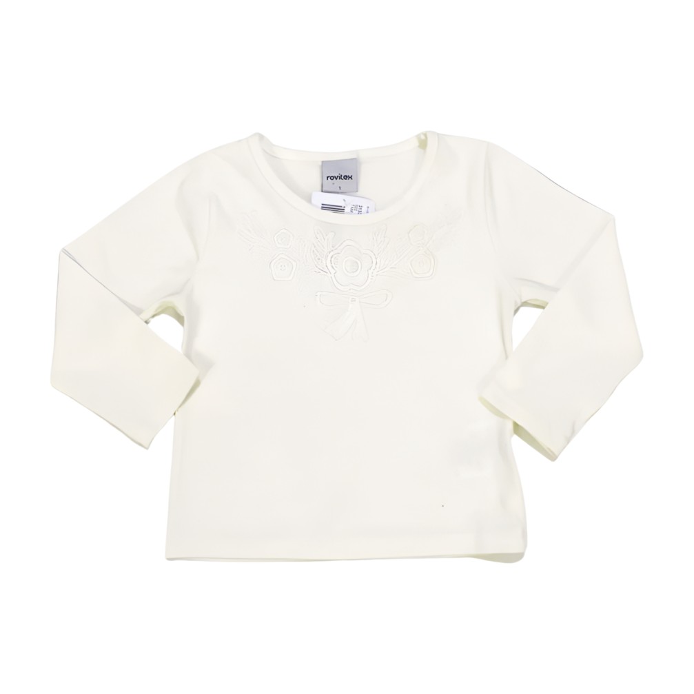 Blusa Manga Longa em Cotton Guipir 313350 – Rovitex