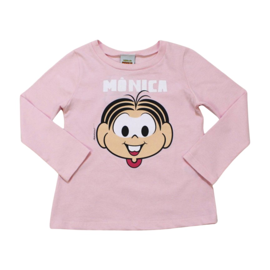 Blusa Manga Longa Estampa Mônica 6664 – By Gus