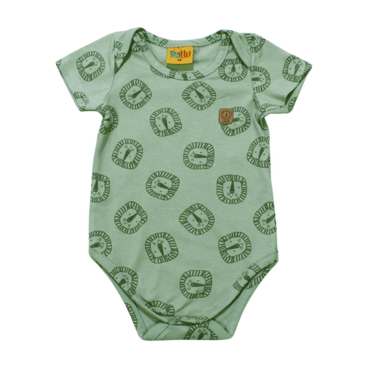 Body Manga Curta Masculino Estampado Leão 21210 – Rollu