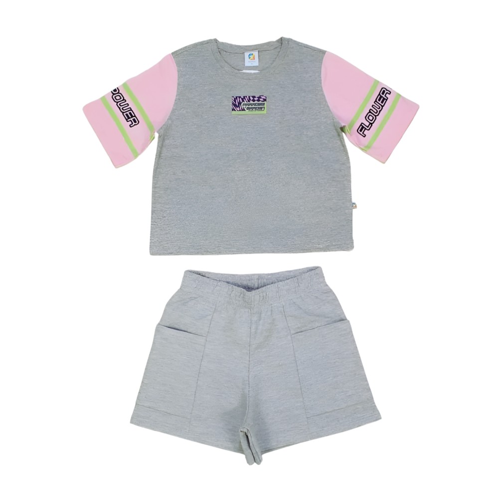 Conjunto Blusa Power e Shorts Moletom 47414 – Alenice