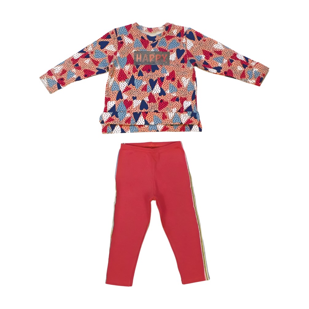 Conjunto Longo Blusa Flanelada Estampa Happy e Legging 173119 – Colorittá