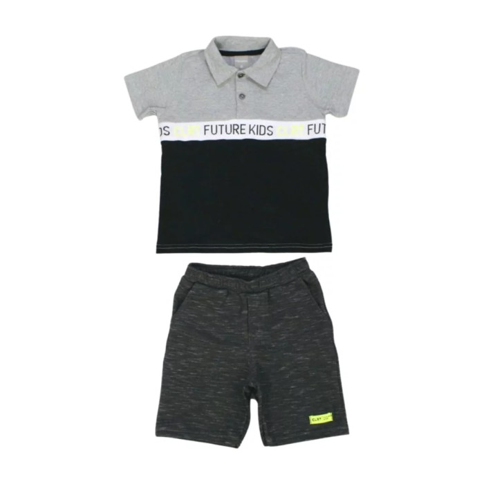 Conjunto Masculino Polo Future e Bermuda Rajada 72044 – Colorittá