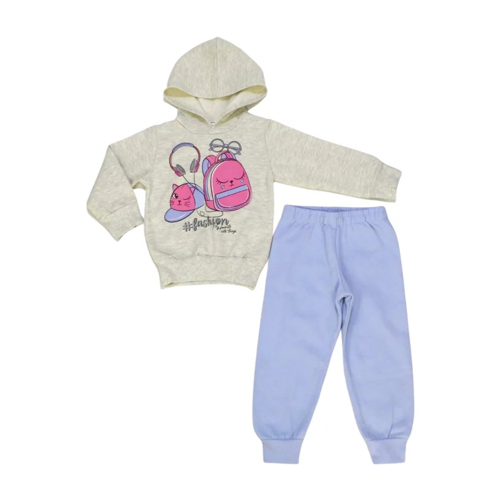 Conjunto Moletom Feminino com Capuz Mochila 2618 – Be Fun