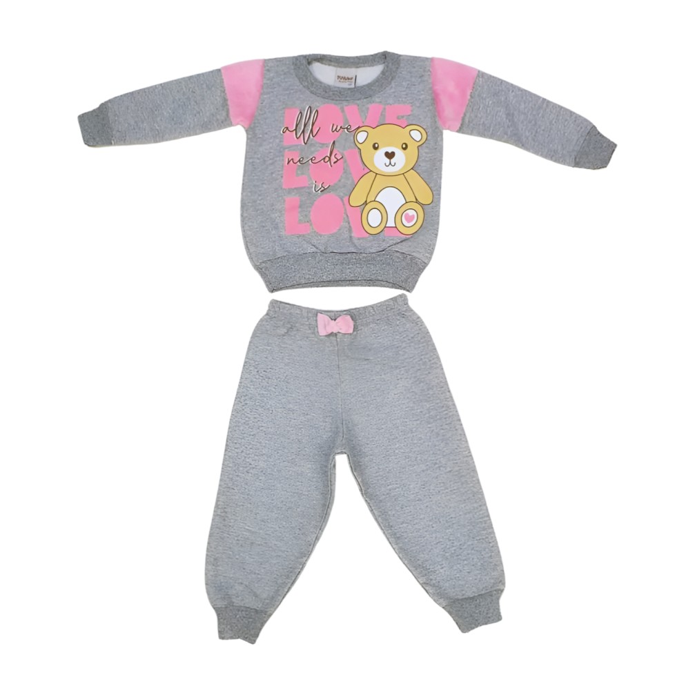 Conjunto Moletom Feminino com Pelo Urso 2292 – Sport Sul