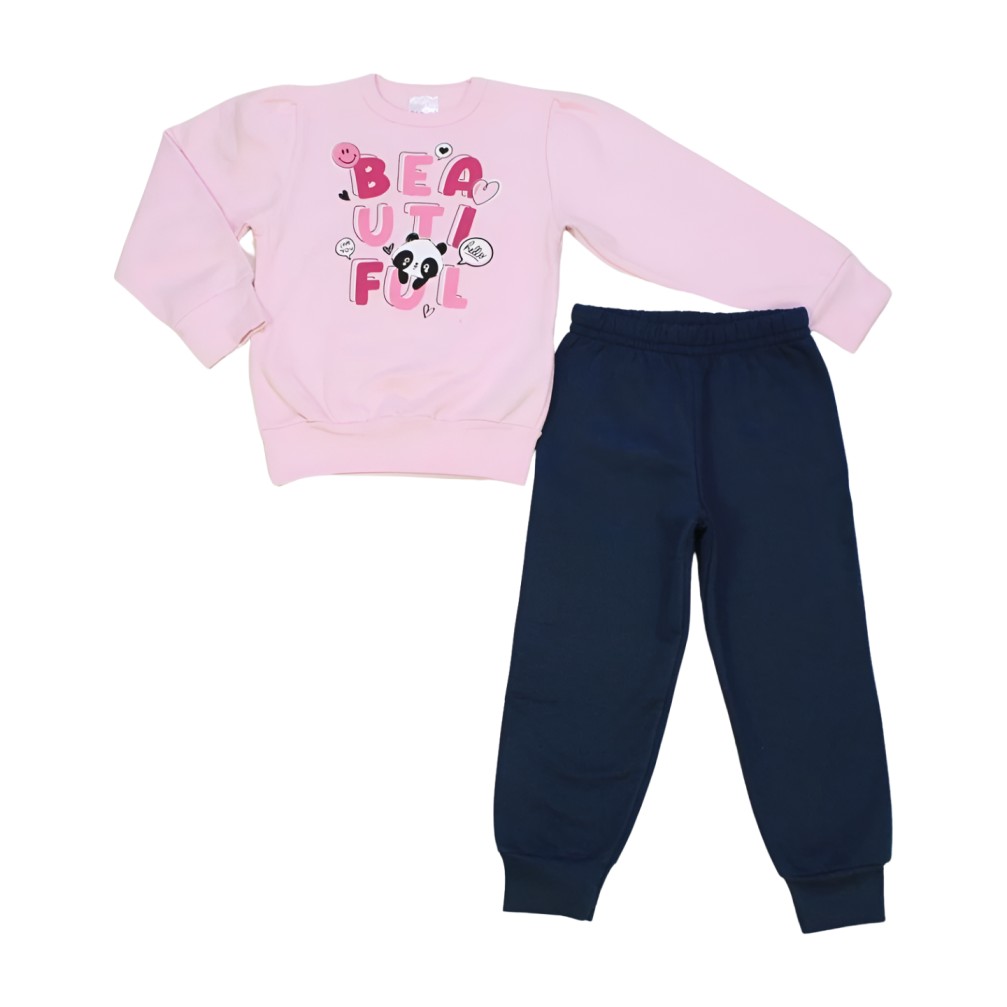 Conjunto Moletom Feminino Panda 2616 – Be Fun