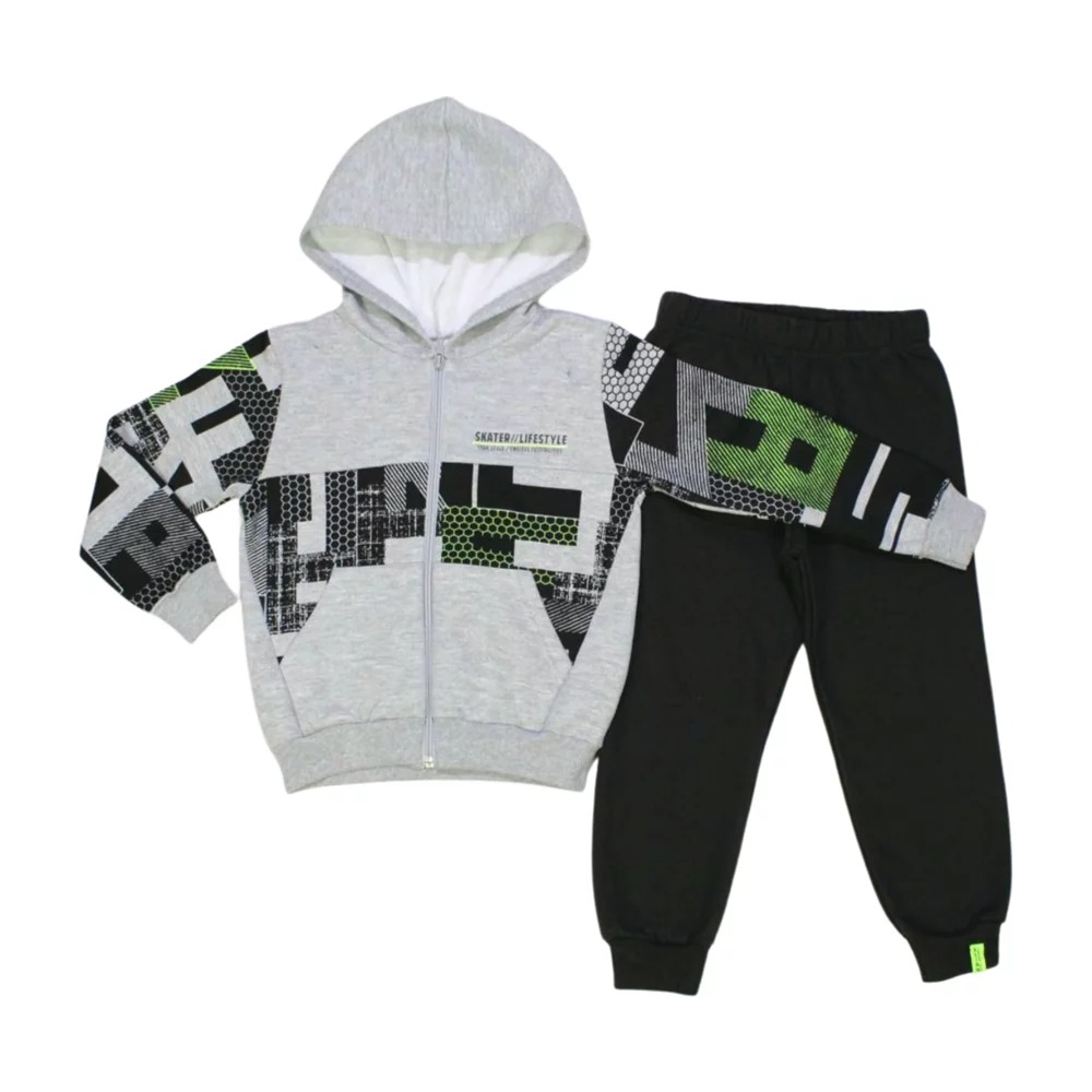 Conjunto Moletom Masculino Aberto Capuz Skater 221320 – Elian