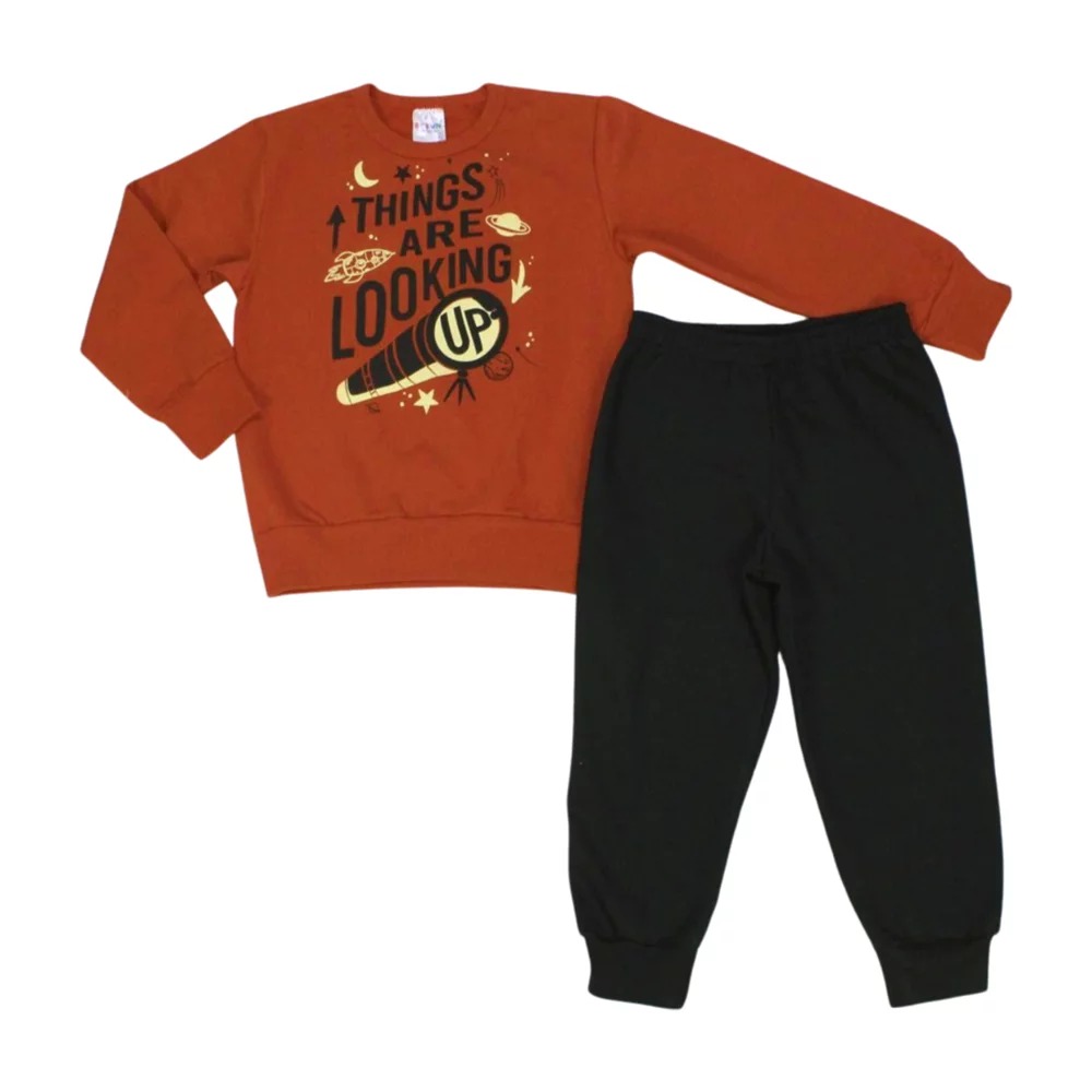 Conjunto Moletom Masculino Estampa Foguete 2649 – Be Fun