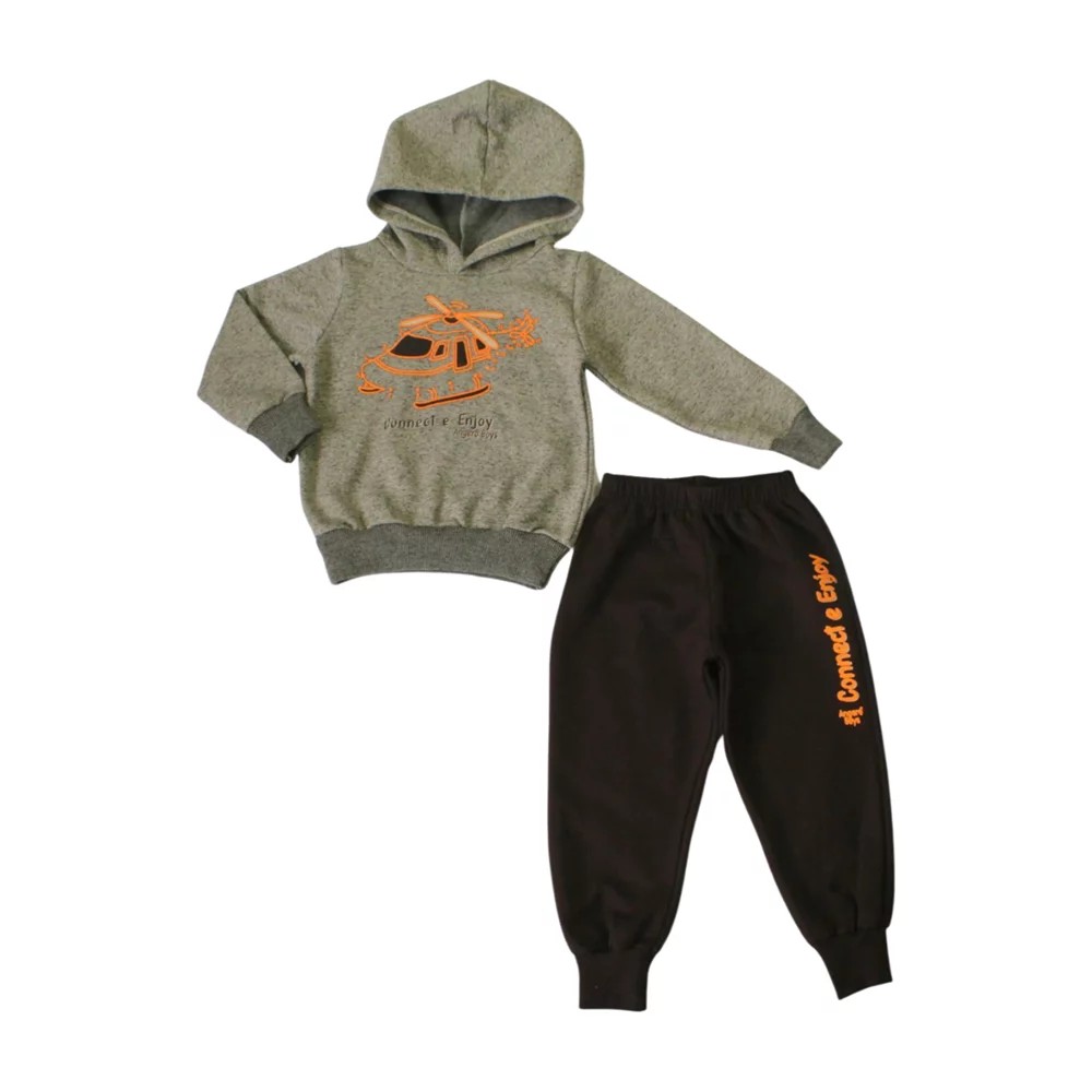 Conjunto Moletom Masculino Estampa Helicoptero 28593 – Angerô