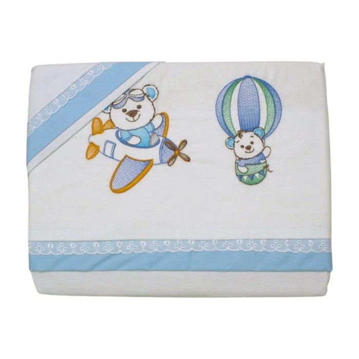 Jogo de Lençol Americano Bordado Sortido 3 Peças 34023 – Bambi/Bublim