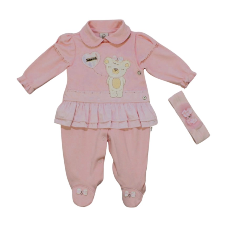 Macacão Suedine Longo Feminino Ursa 2259 – Pipoquinhas