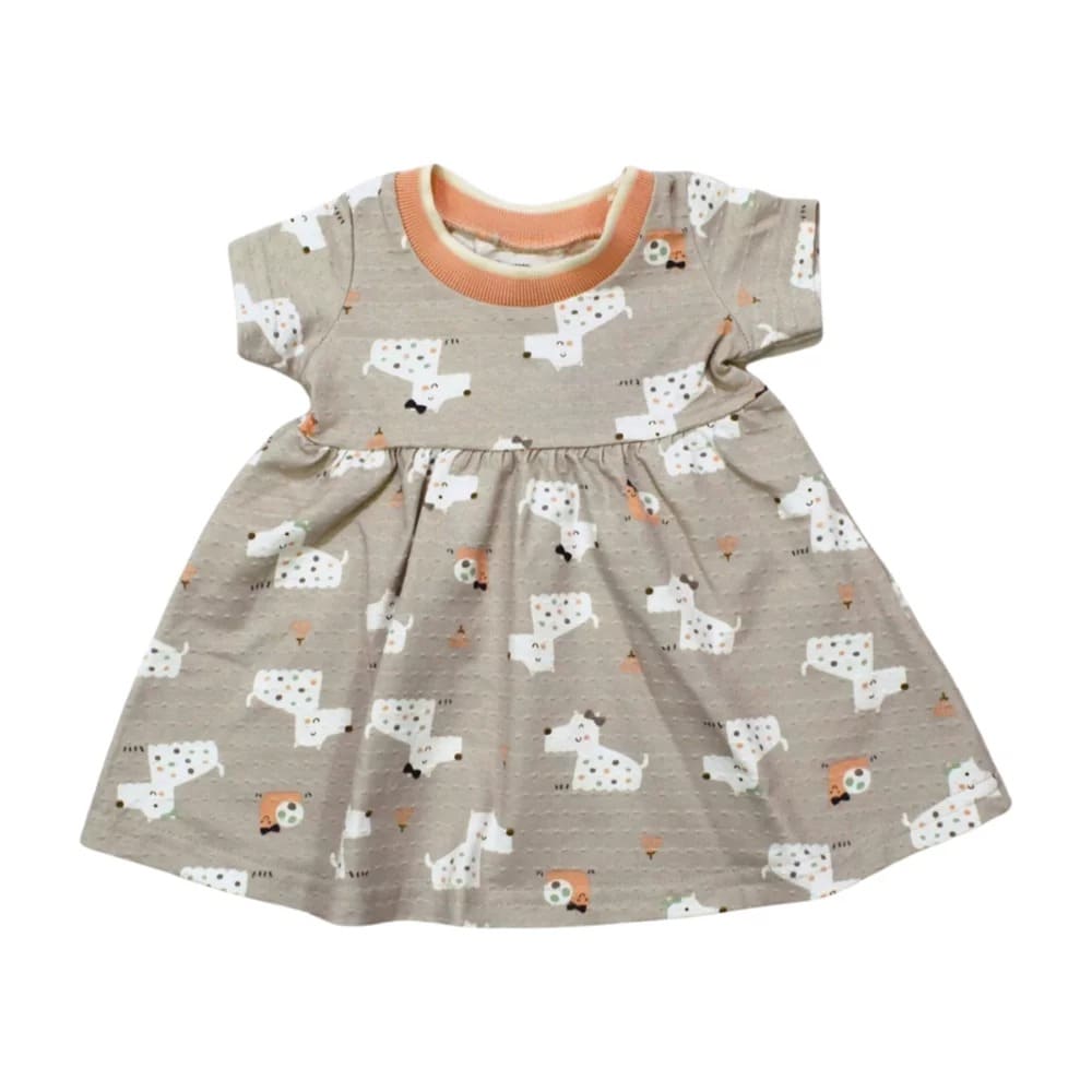 Vestido Estampado com Ritilínea 39447 – Alakazoo