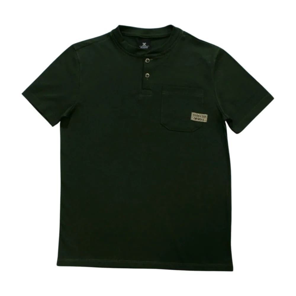 Camiseta Manga Curta Lisa com Botões X30386 – Exco