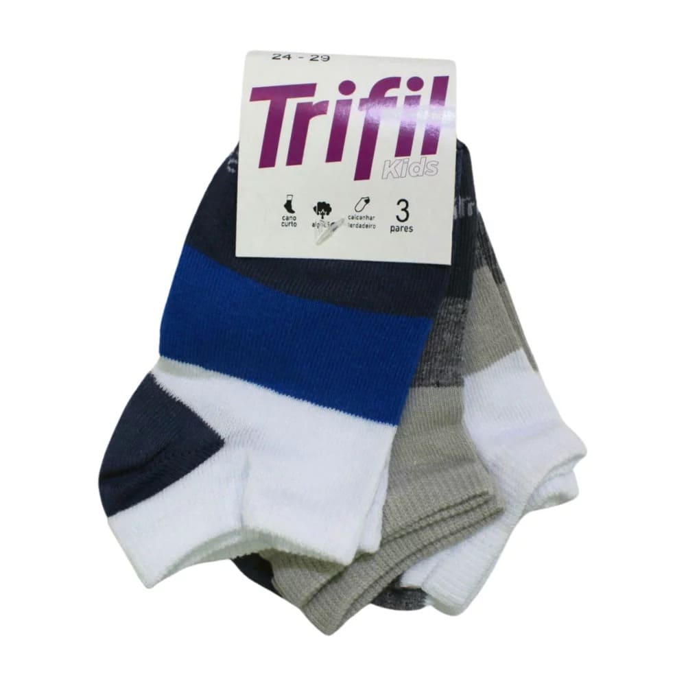 Kit Meia Sapatinha 3 Pares T5032K – Trifil