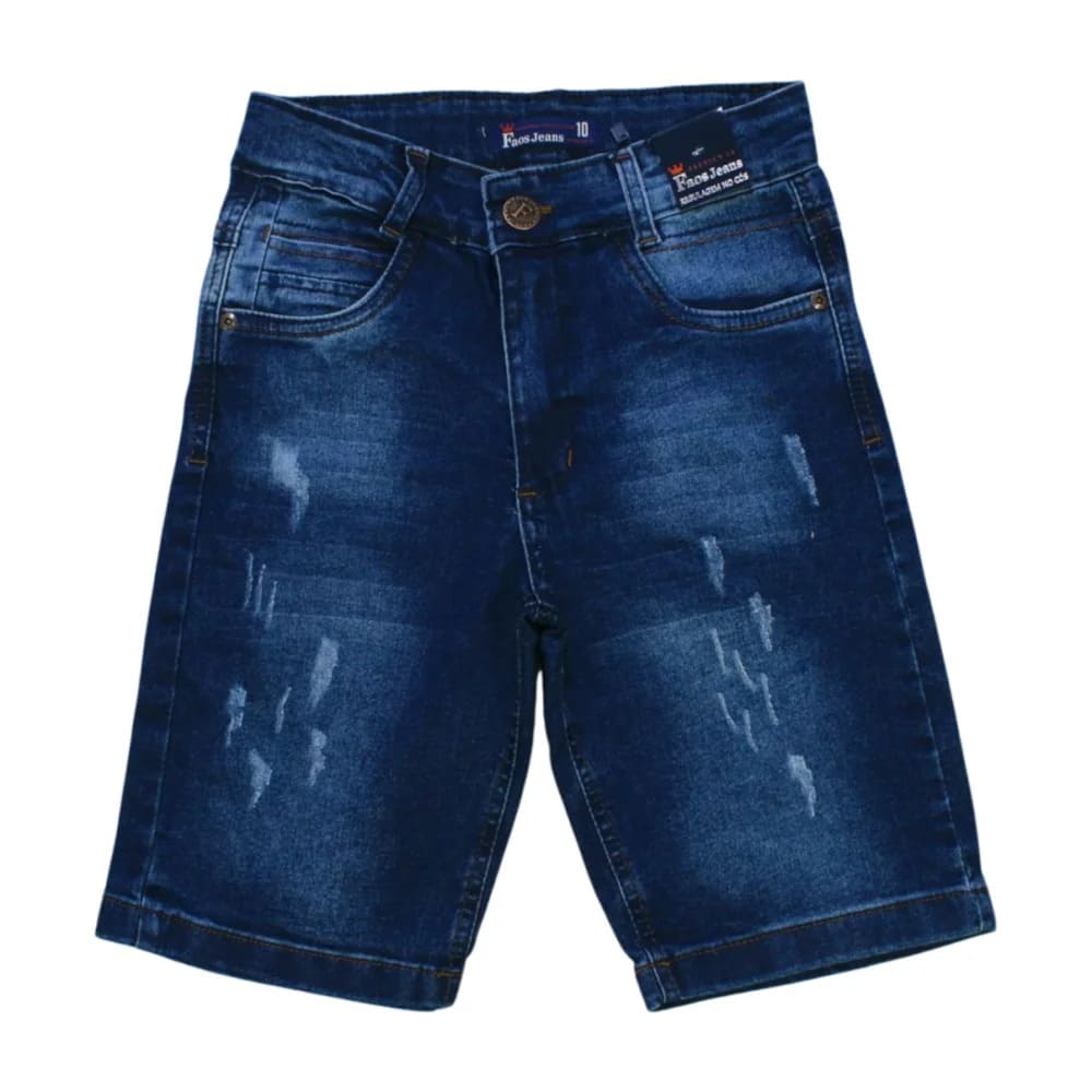 Bermuda Jeans Masculina com Regulagem no Cós 633 – Faos
