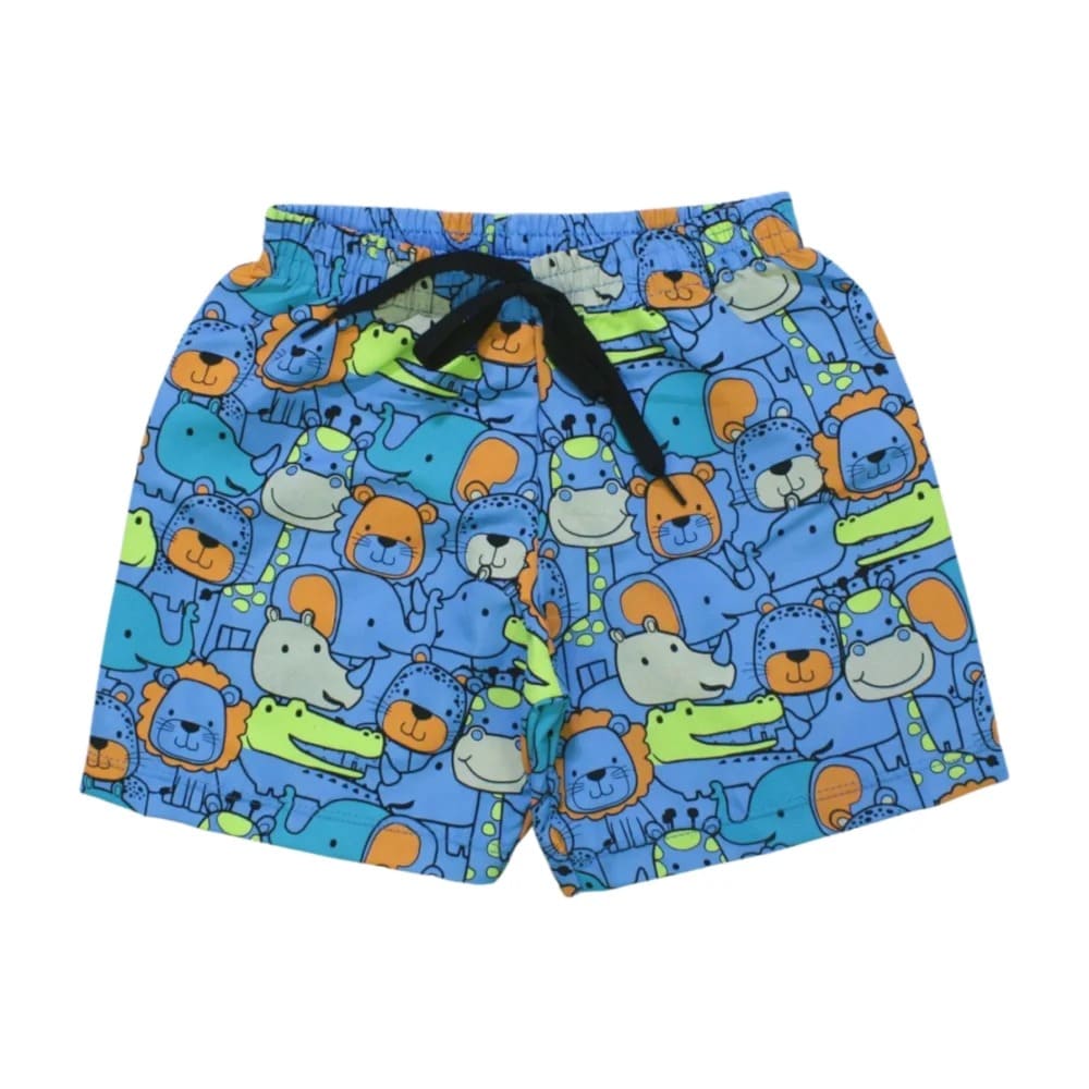 Bermuda Tactel Masculina Estampada Bichos 2326 – Bicho Bagunça