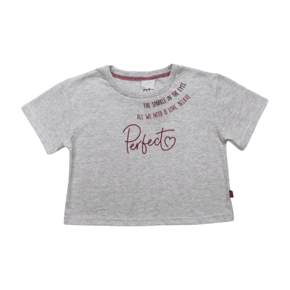 Blusa Cropped Manga Curta Estampa Perfect 07871 – Soletex