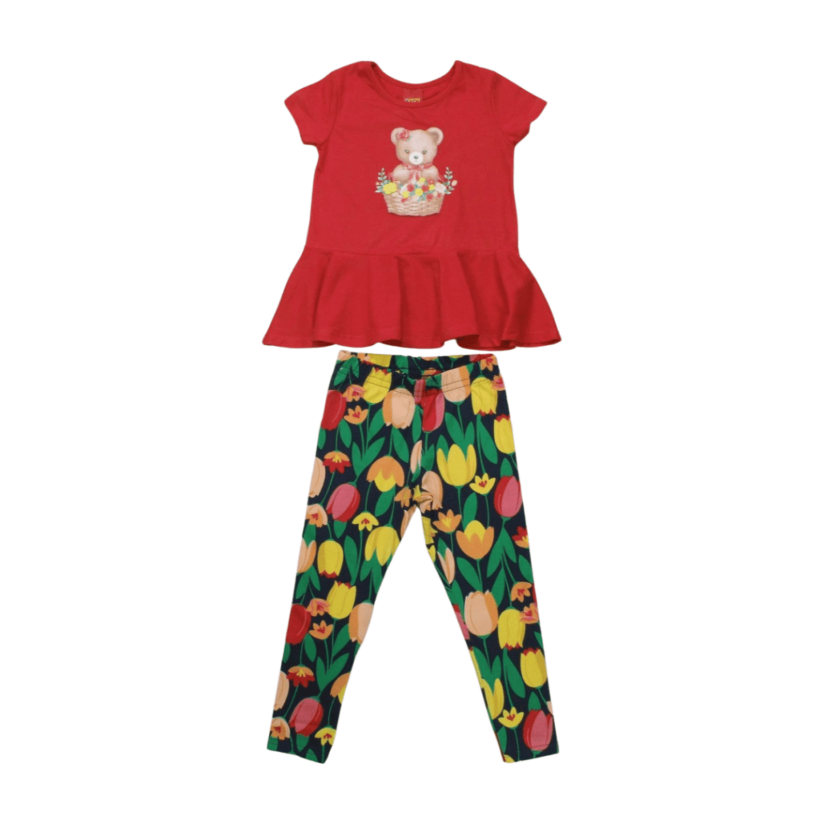 Conjunto Feminino Blusa Estampa Ursa e Legging 1000210 – Kyly