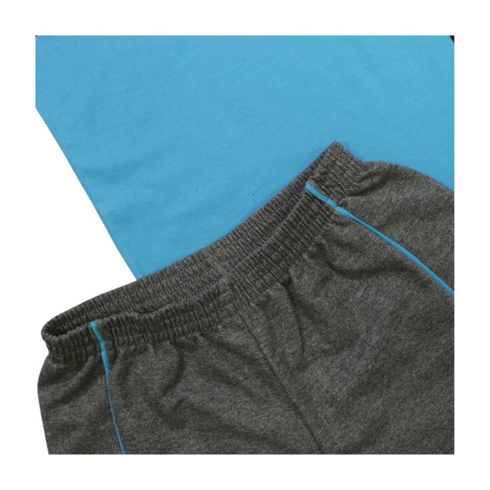 Conjunto Masculino Camiseta Estampa Prehistoric e Bermuda Moletinho 17636 – Teddy