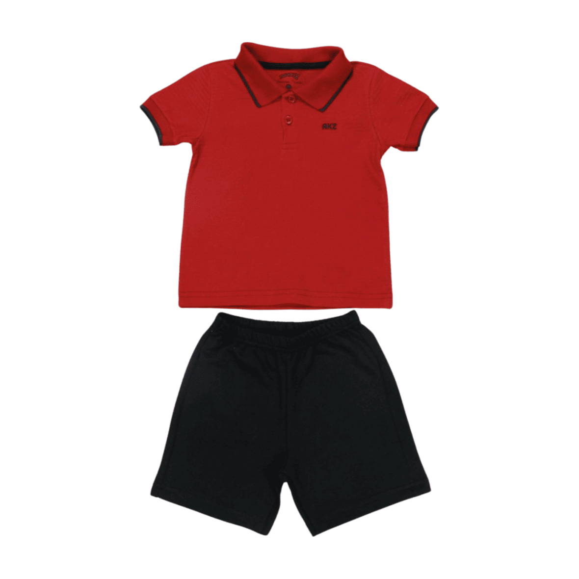 Conjunto Masculino Polo com Retilínea e Bermuda Moletinho 45347 – Alakazoo