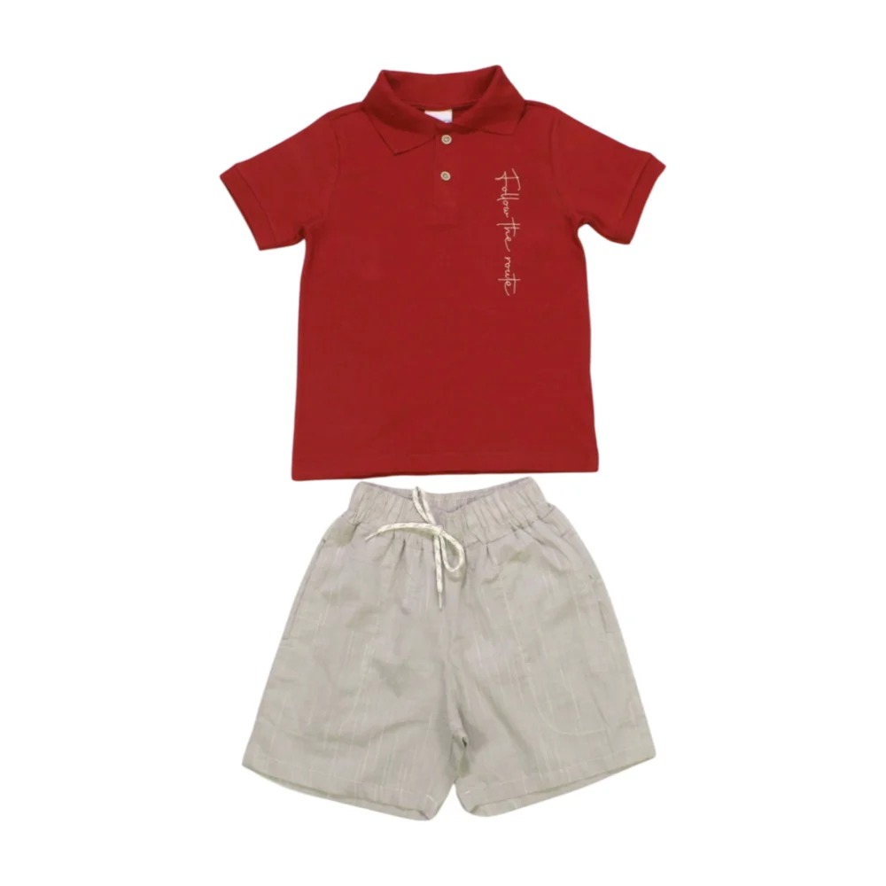 Conjunto Masculino Polo Piquet e Berrmuda Tecido 28722 – Angerô