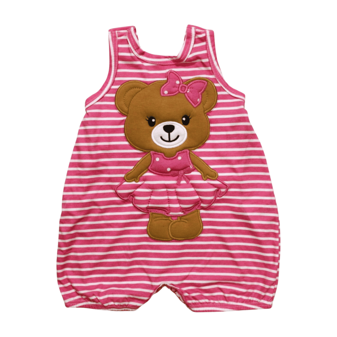 Macacão Banho de Sol Feminino Listrado Ursa 1000465 – Kyly