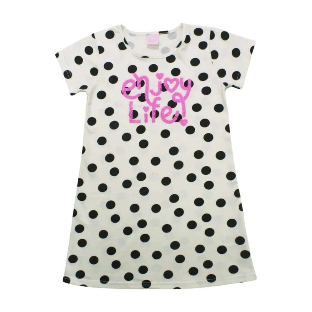 Vestido Reto Estampado Bolas 6774 – By Gus