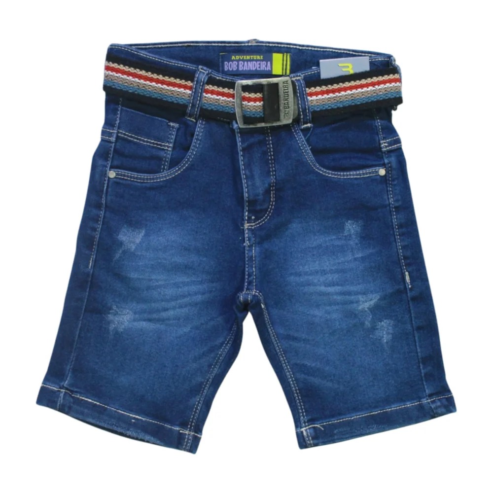 Bermuda Jeans Masculina com Cinto 171697 – Bob Bandeira