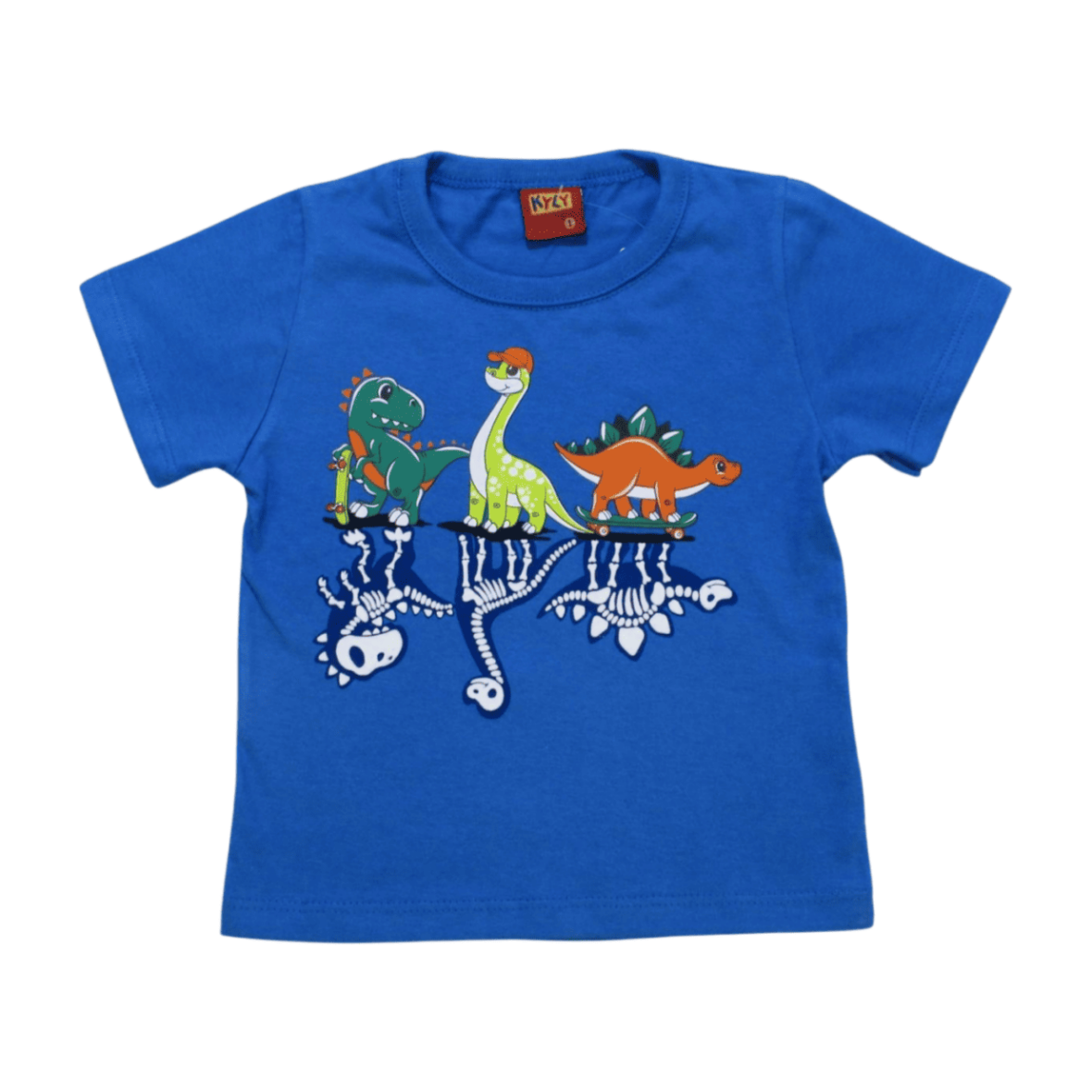 Camiseta Manga Curta Estampada Dinossauros 1000575 – Kyly