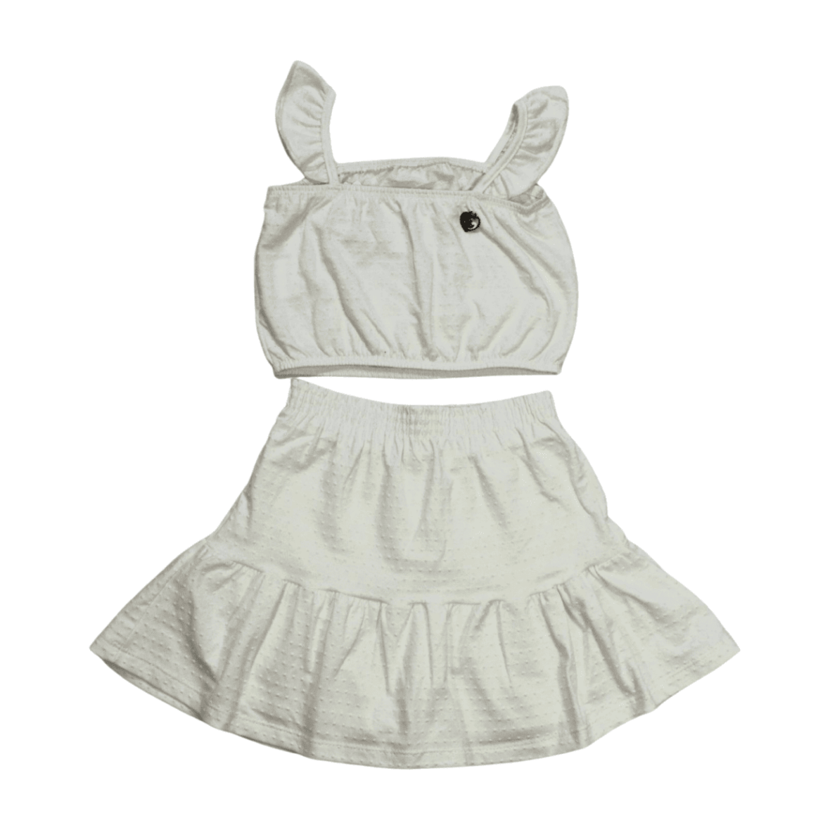 Conjunto Feminino Blusa e Saia Tecido com Bolinhas 57150 – Kamylus