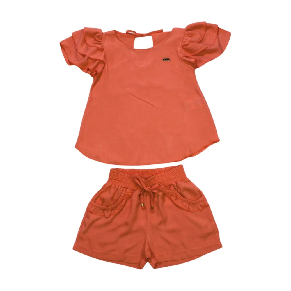 Conjunto Feminino Blusa e Shorts 2914 – D.Tuiá