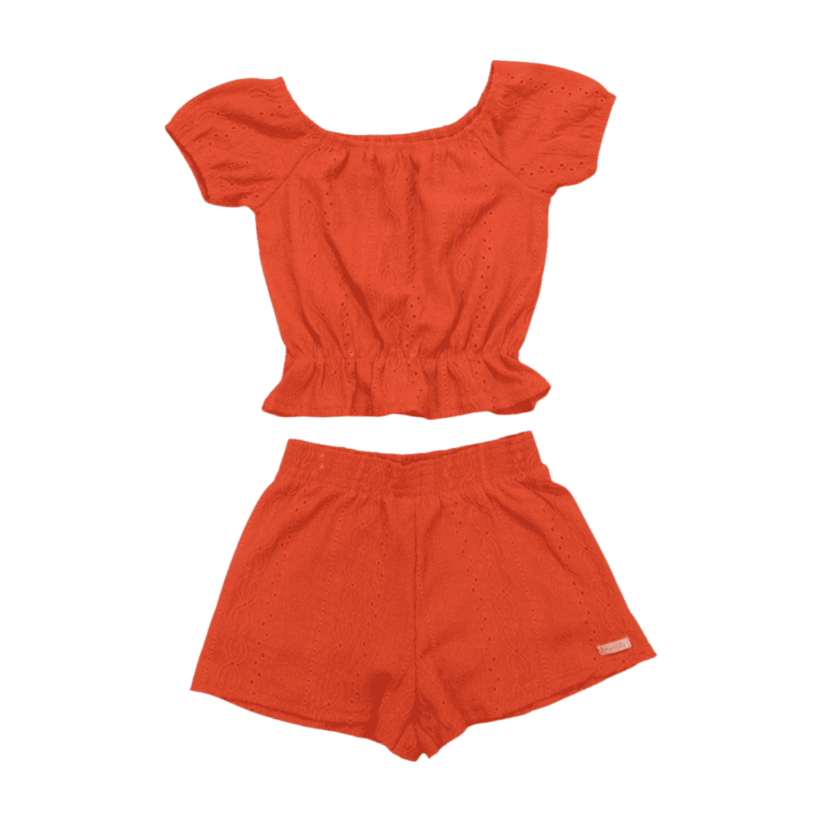 Conjunto Feminino Blusa e Shorts em Lesi 50970 – Kely Kety