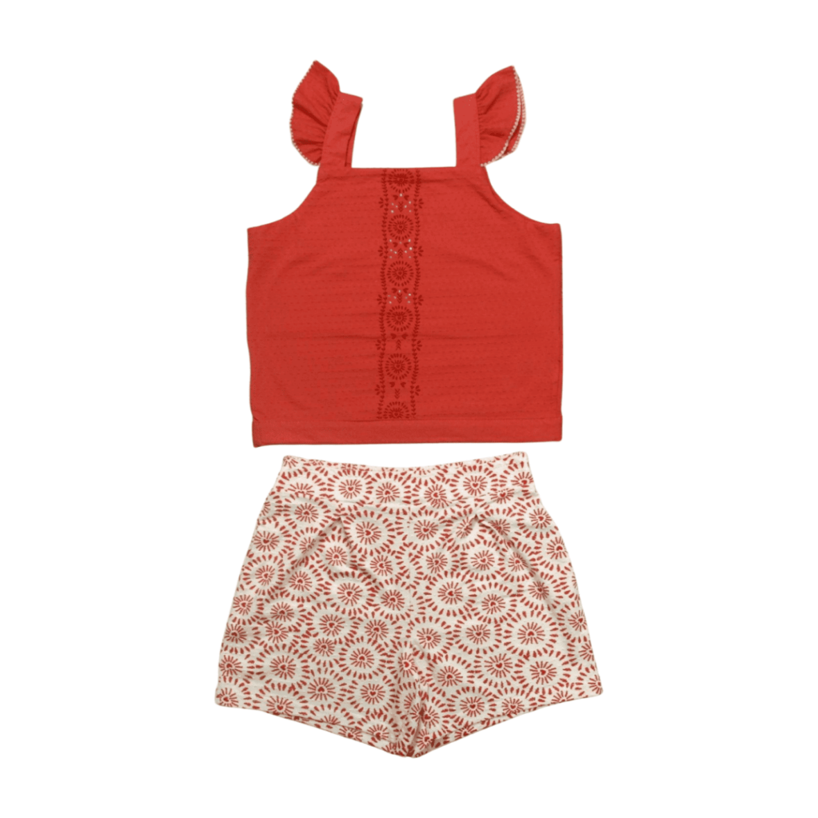 Conjunto Feminino Blusa e Shorts Estampado 46815 – Alakazoo