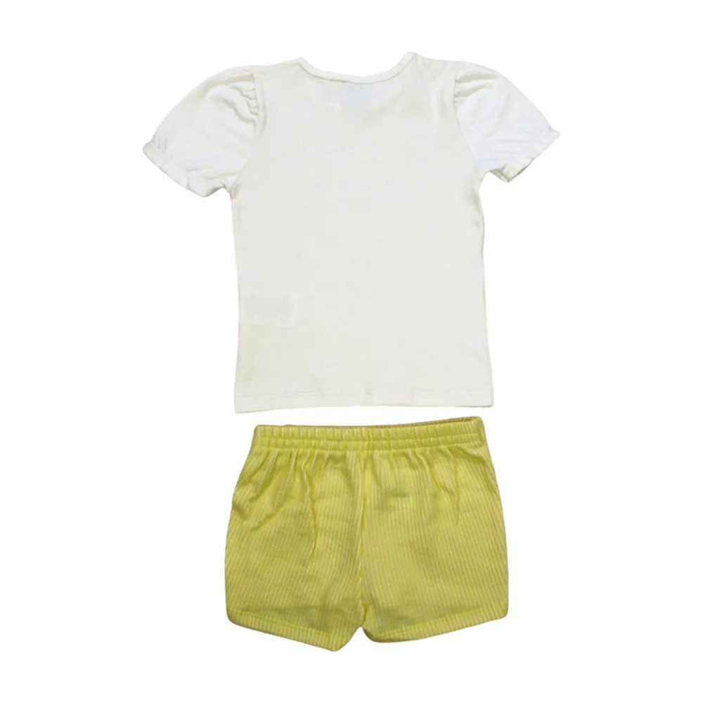 Conjunto Feminino Blusa Estampa Balão e Shorts Saia Anarruga 36124 – Brandili Mundi