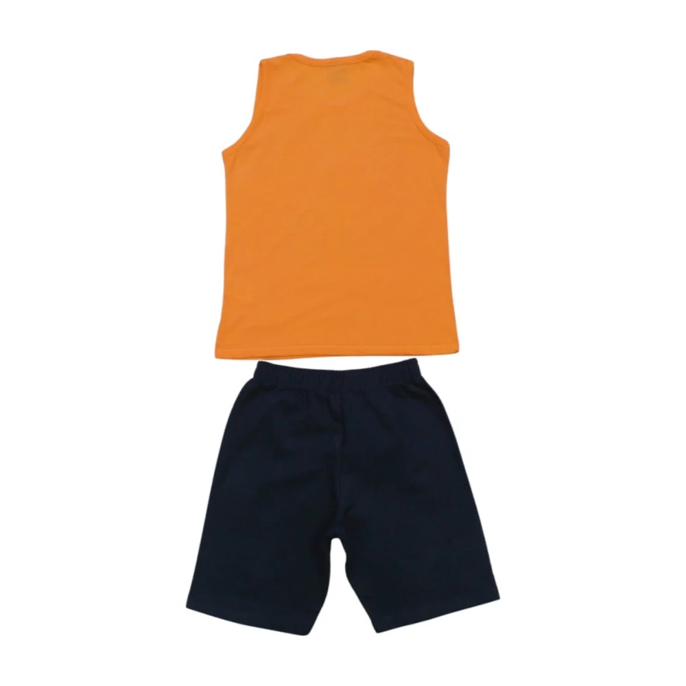 Conjunto Masculino Regata Estampa Game Over e Bermuda Moletinho 51802 – Rei Rex