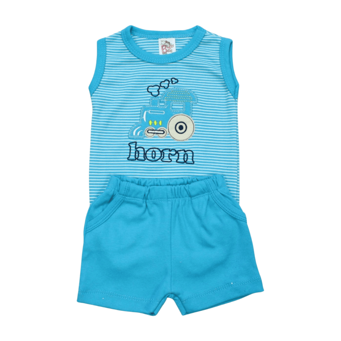 Kit Body Regata e Shorts com Listras 760 – Baby Bee