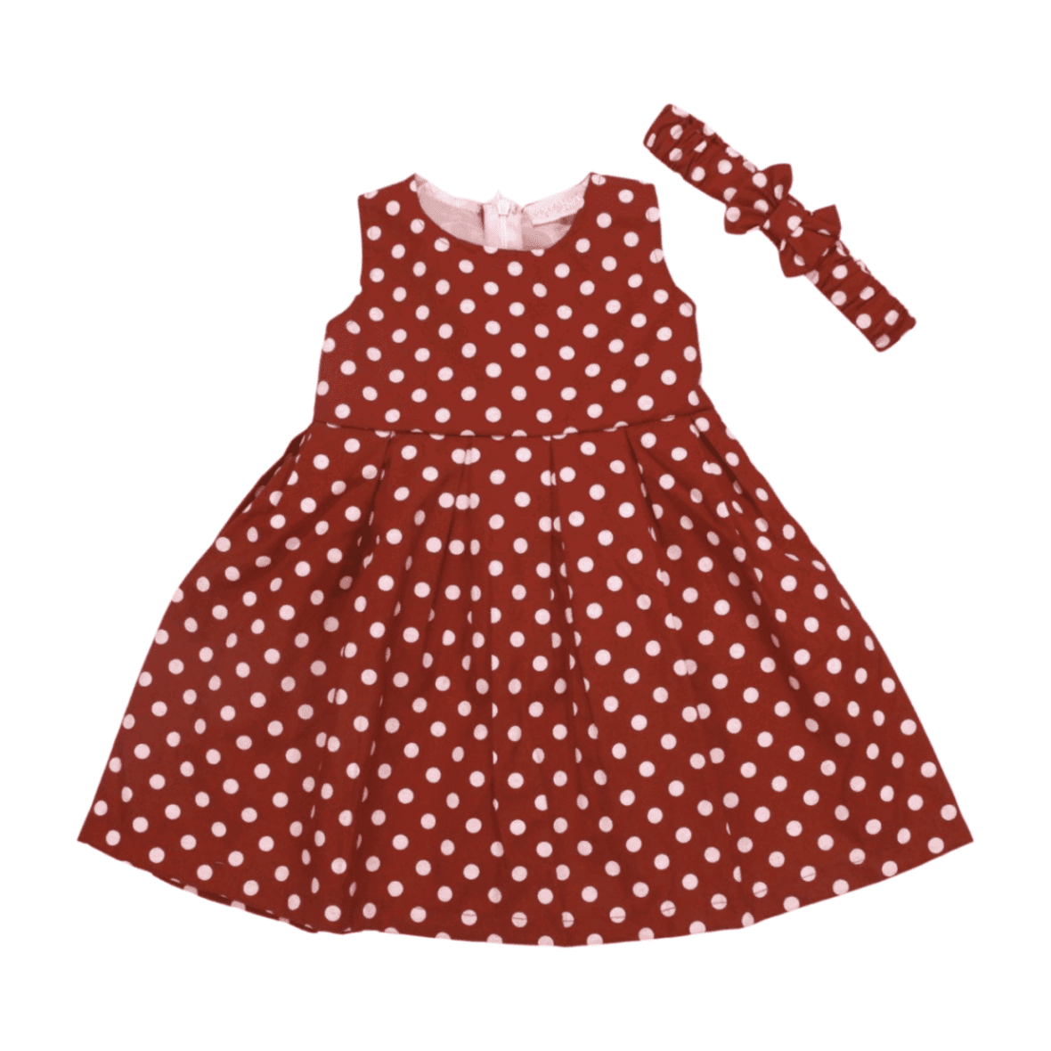 Vestido Cavado Bolas com Faixa de Cabelo 385614 – Vrasalon