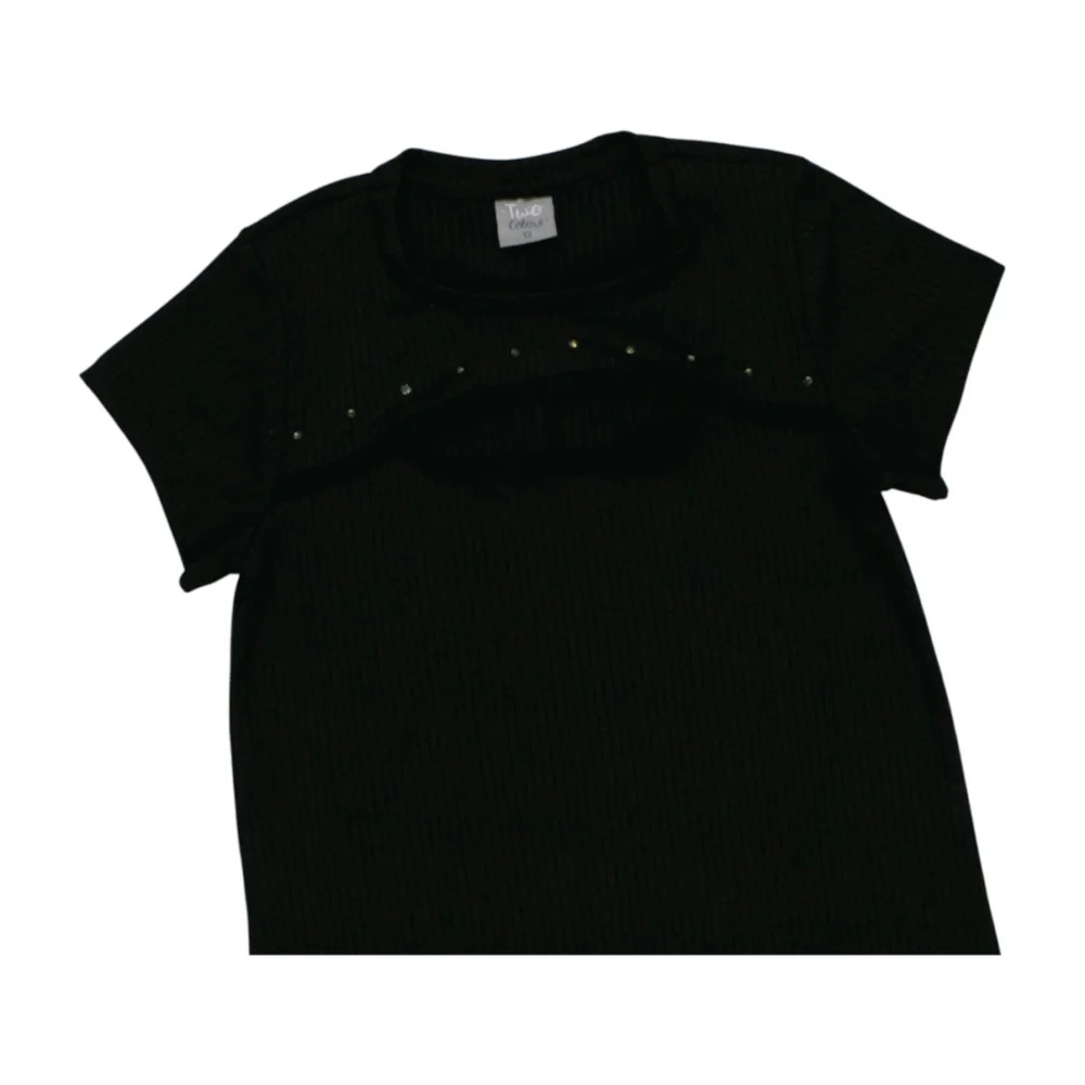 Vestido Manga Curta Canelado 21366 – Two Colors