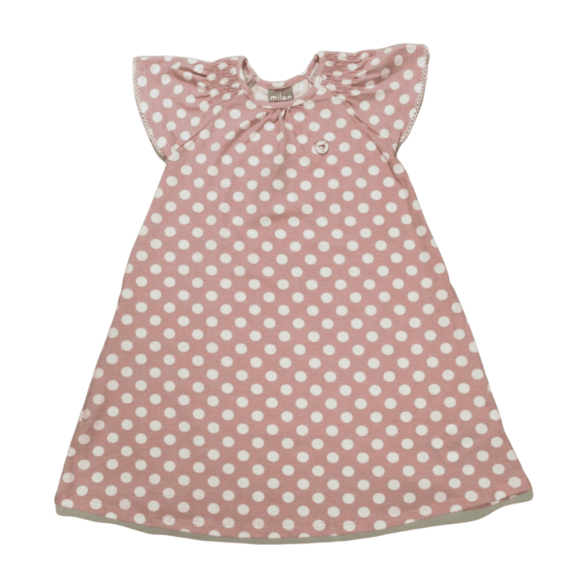 Vestido Manga Curta Estampa Bolas 2000515 – Milon