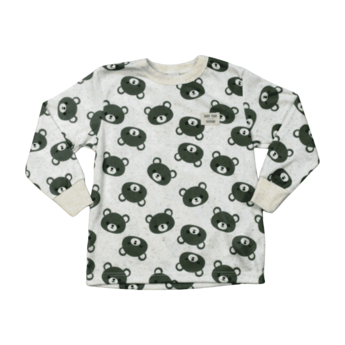 Camiseta Manga Longa Linho Estampada Ursos 16071 – Abrange