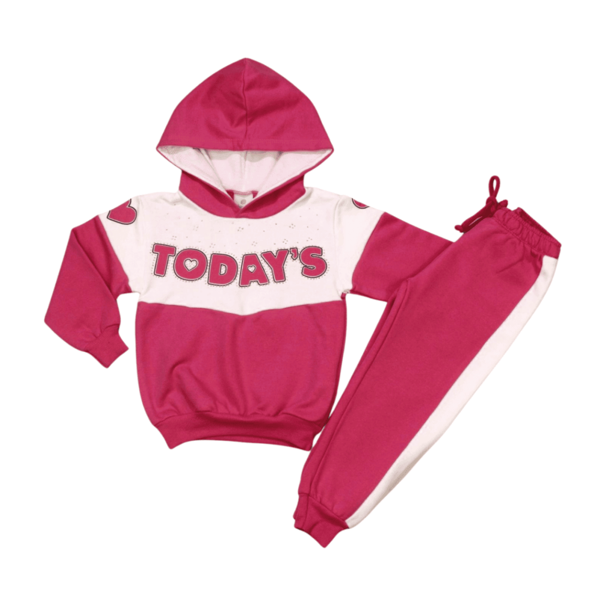 Conjunto em Moletom Feminino Capuz Todays 12019 – Abrange