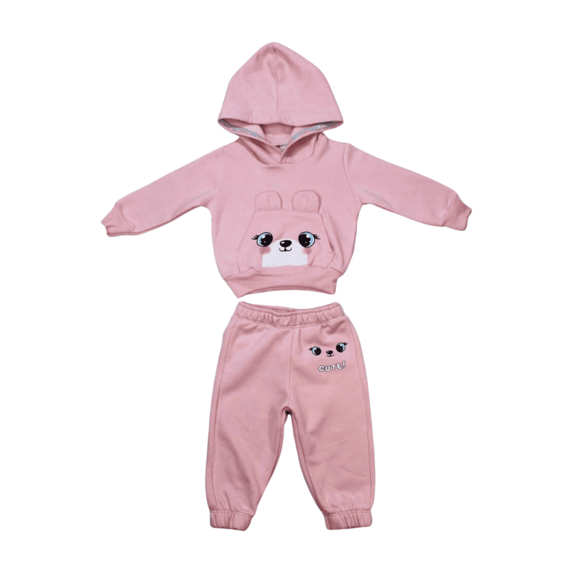 Conjunto Moletom Feminino Capuz Carinha 10197 – Abrange