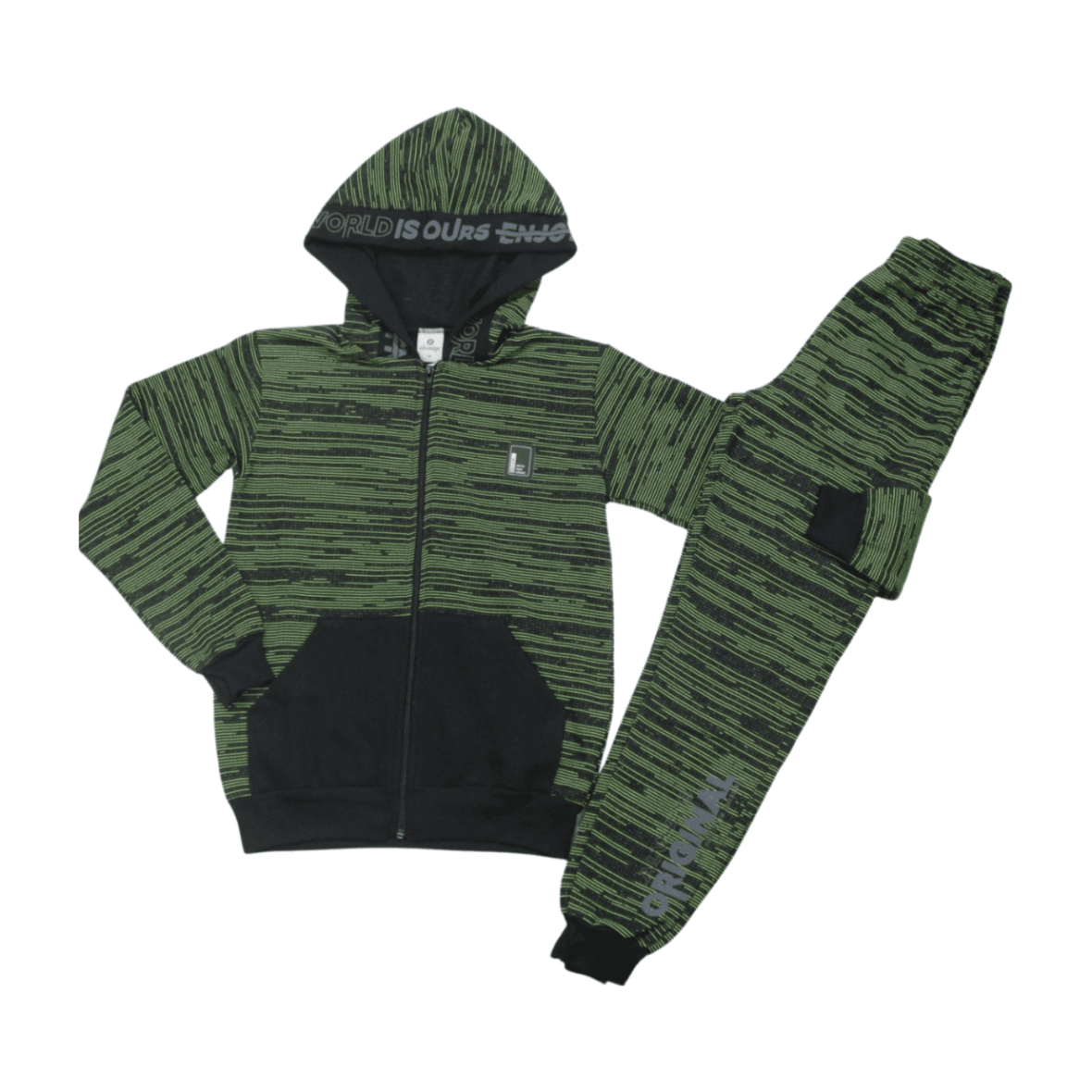 Conjunto Moletom Masculino Riscado Capuz World 19085 – Abrange