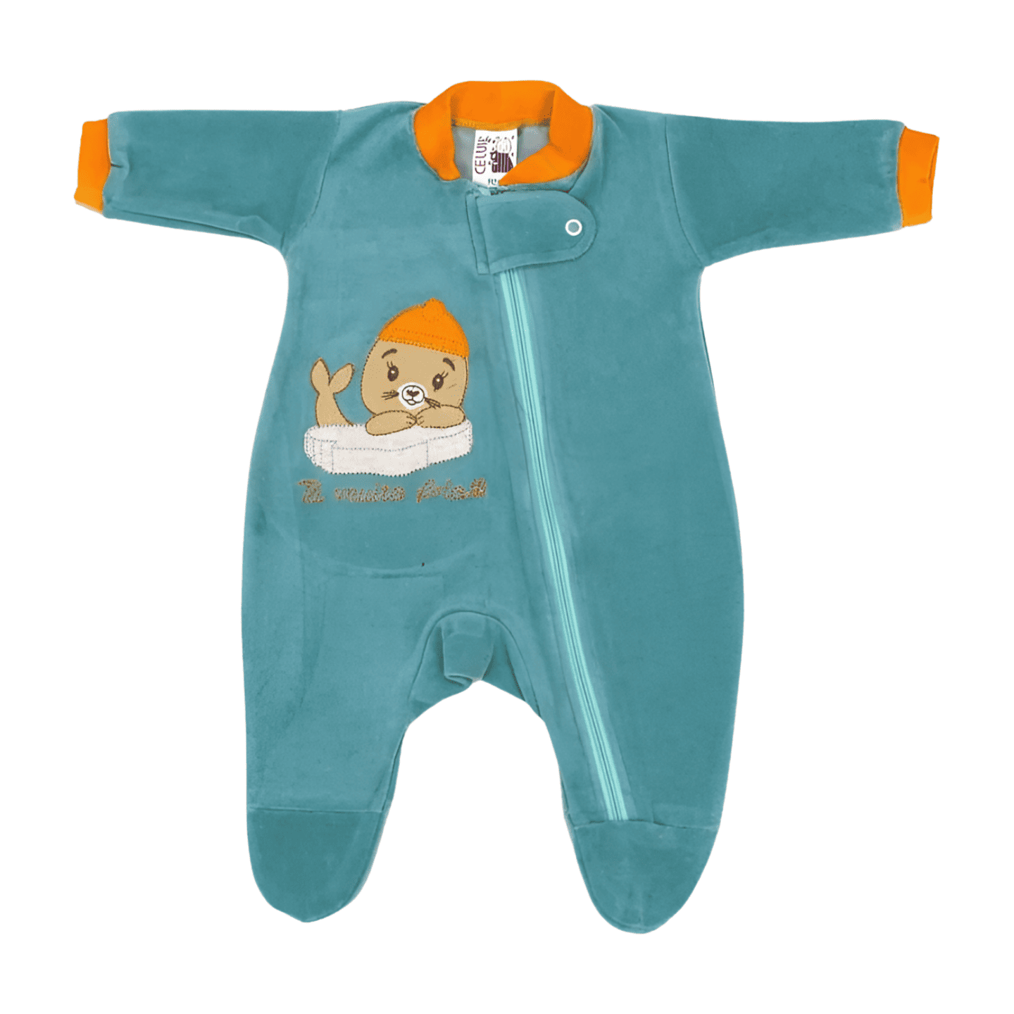 Macacão Longo Masculino Plush Bordado Foca 1091 - Celui