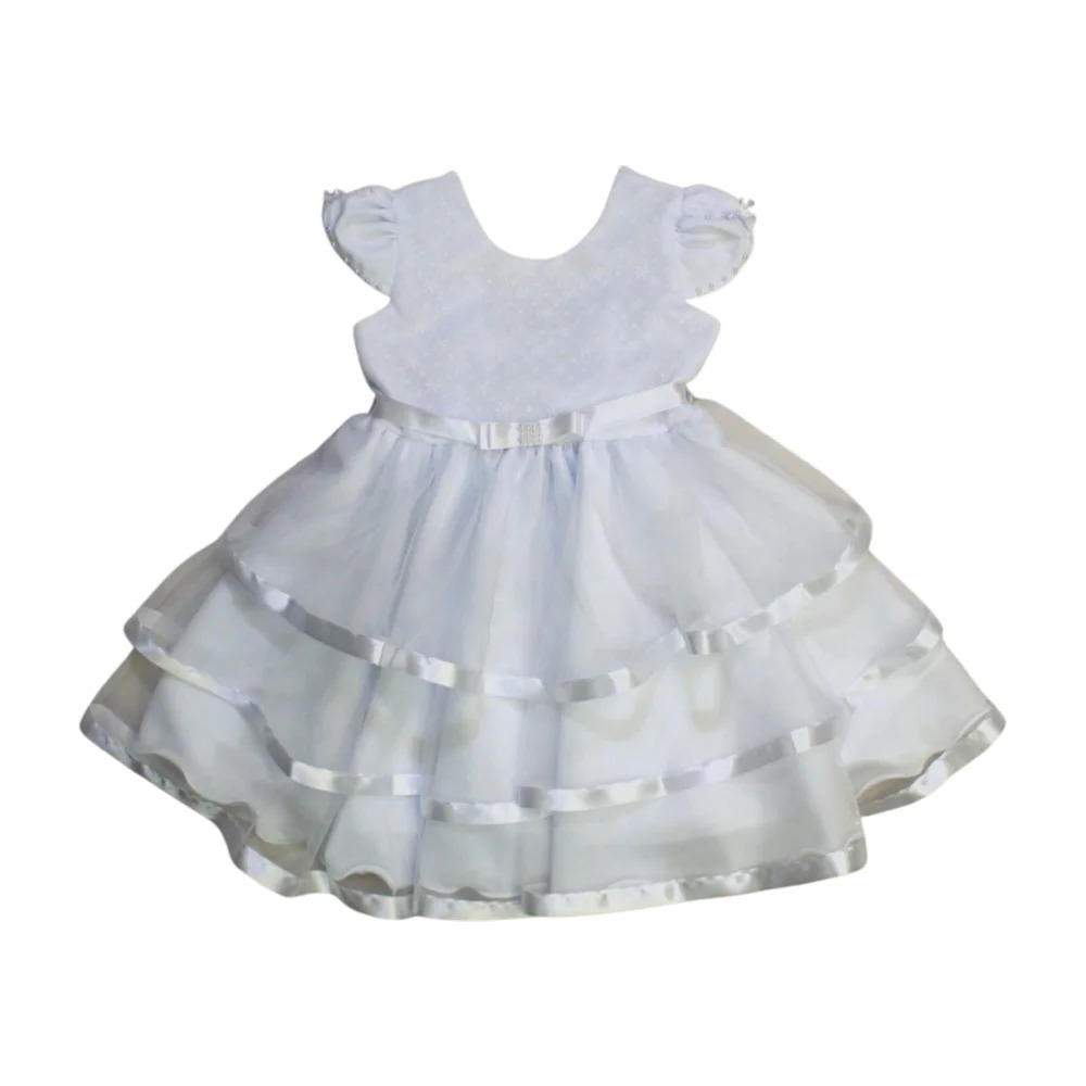 Vestido com Renda e Babados 7044 – Rafa Girls