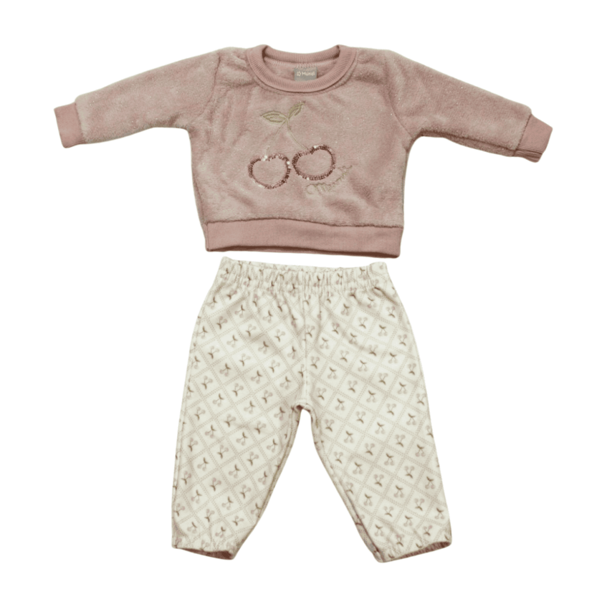 Agasalho Feminino Blusão em Pelúcia e Calça 55780 – Brandili Mundi