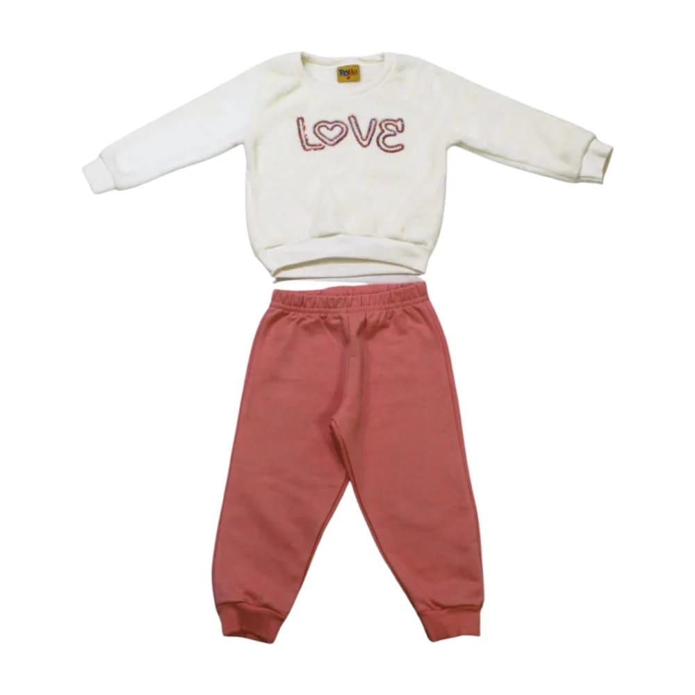 Agasalho Feminino com Pelo Love Bordado Paetê 23125 – Rollu