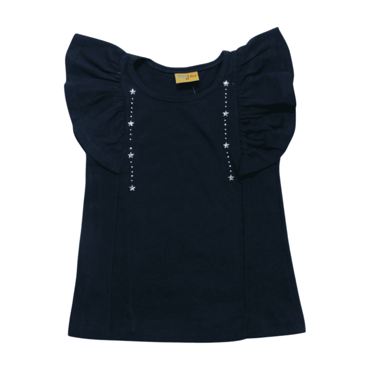 Blusa Manga Curta com Strass 22165 – Rollu