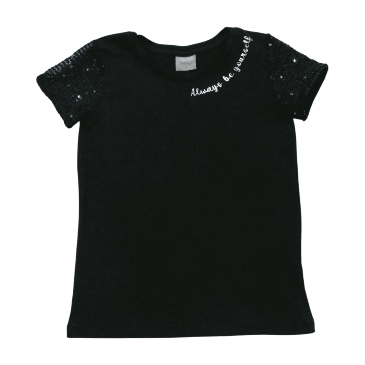 Blusa Manga Curta com Paetê 22300 – Two Colors