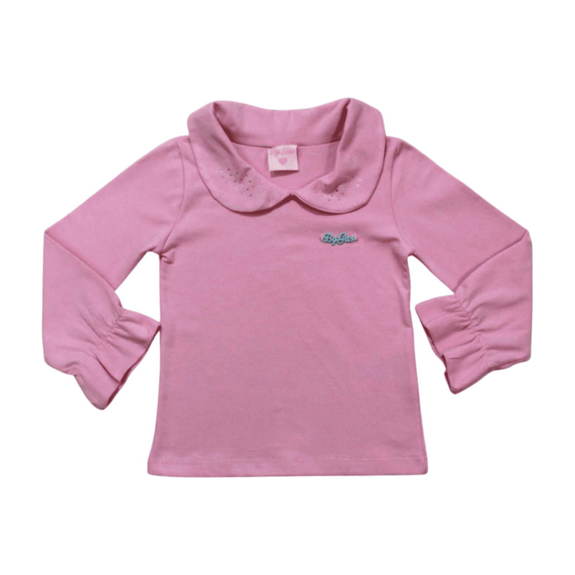 Blusa Manga Longa com Gola Strass 6972 – By Gus