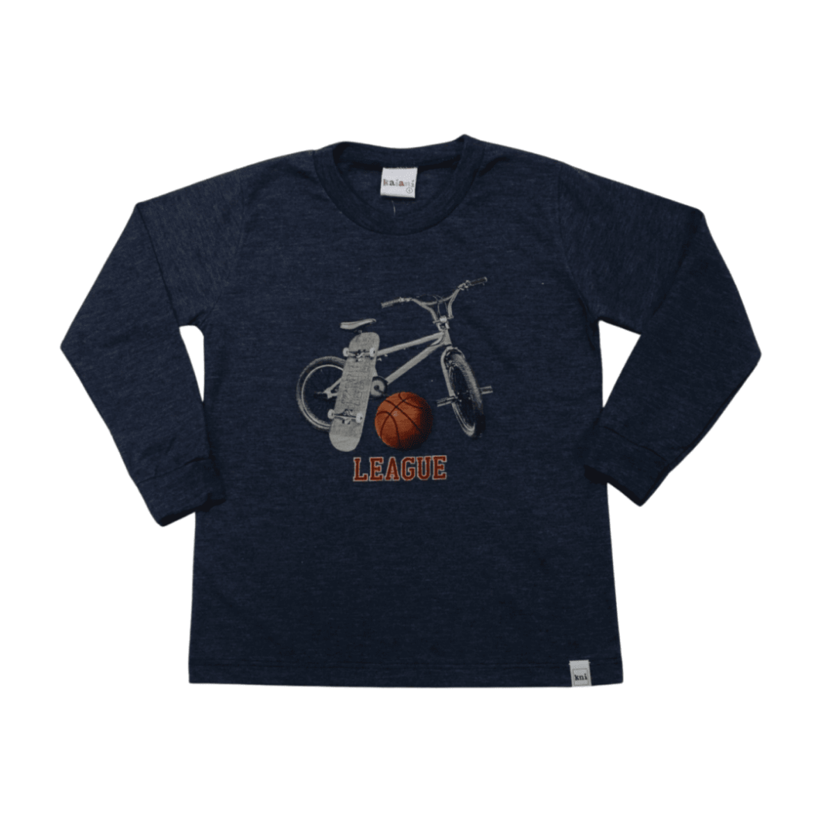 Camiseta Flamê Manga Longa Estampa Bike 11731 – Kaiani